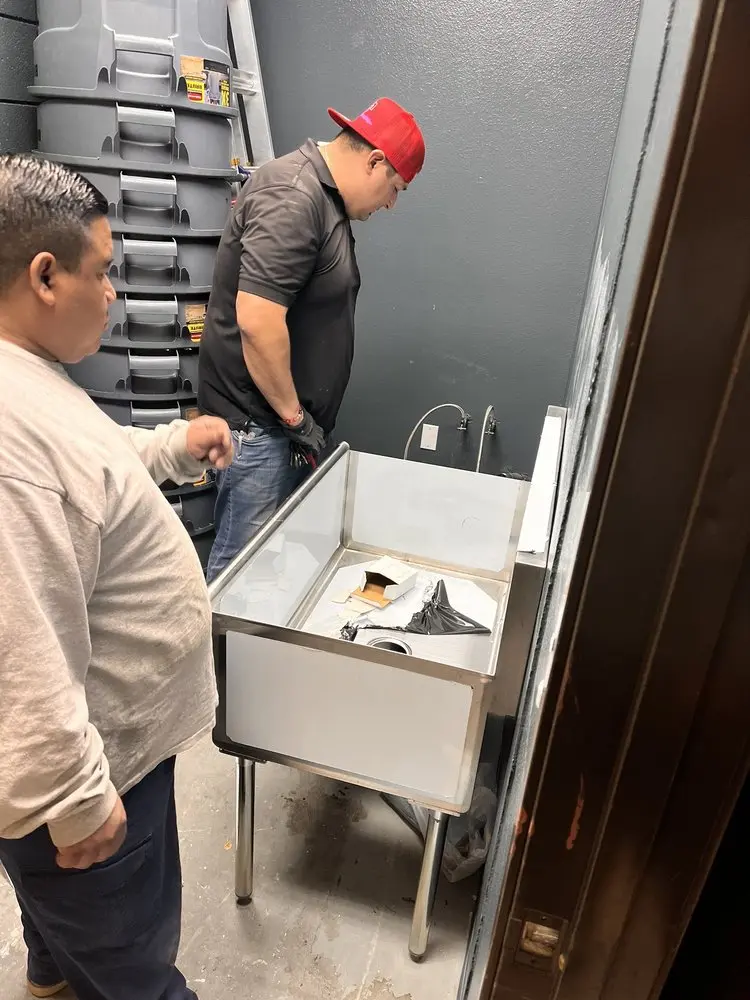 Commercial plumbing and sink installation in West Hill