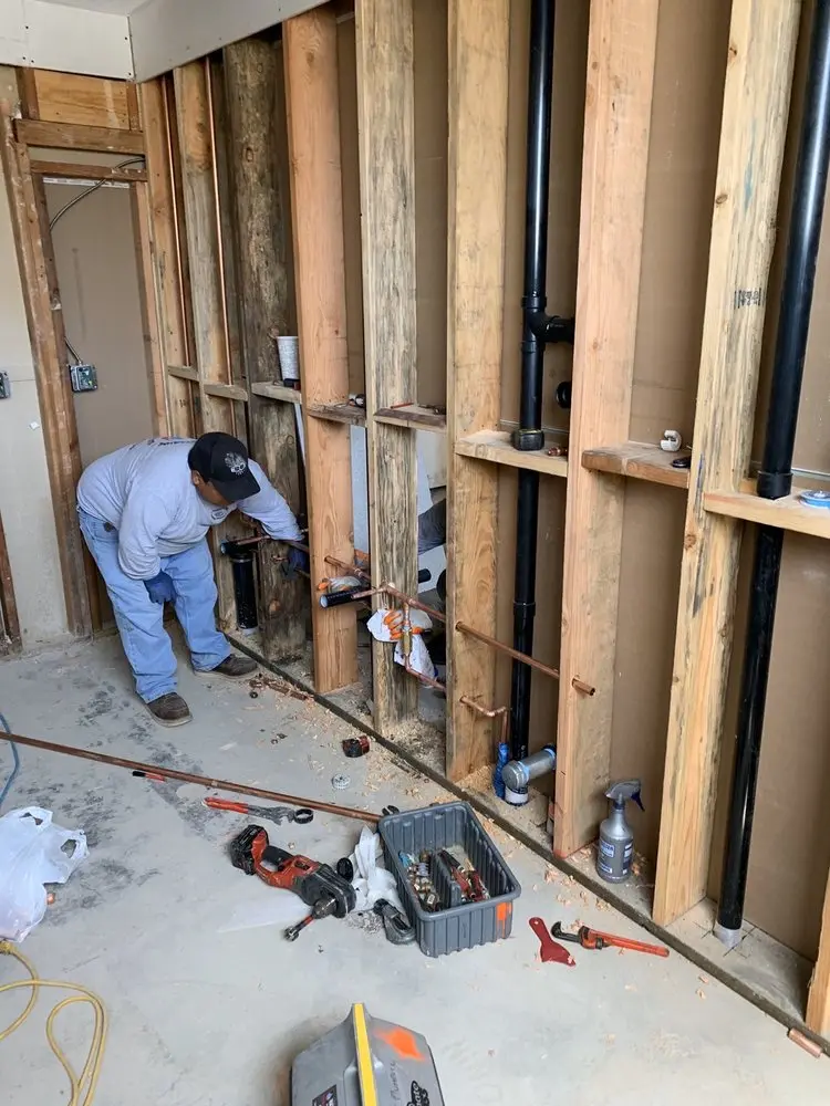 Commercial rough-in plumbing for Gas Line Repair in West Hill